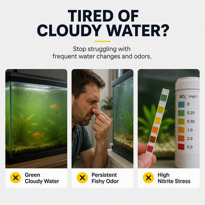 🥳HOT SALE🥳💞50K+ SOLD! Aquarium Tablets –50 tablets, nitrifying bacteria & clear water. Less maintenance – grab yours! ✅