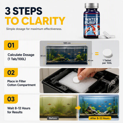 🥳HOT SALE🥳💞50K+ SOLD! Aquarium Tablets –50 tablets, nitrifying bacteria & clear water. Less maintenance – grab yours! ✅