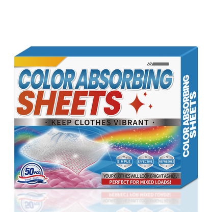 ⏰Color Absorbing Sheets for Mixed Laundry