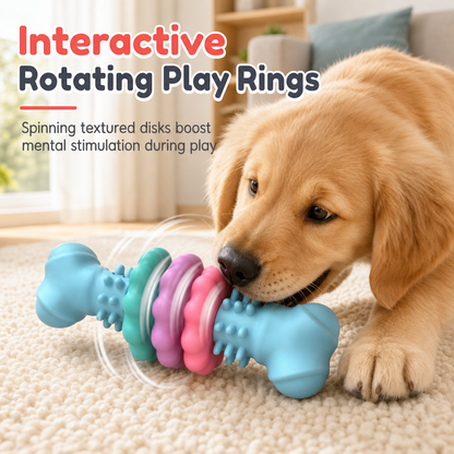 🐶Durable TPR Bone Shaped Dog Chew Toy Bite Resistant Teething Toy for Large Dogs🦴