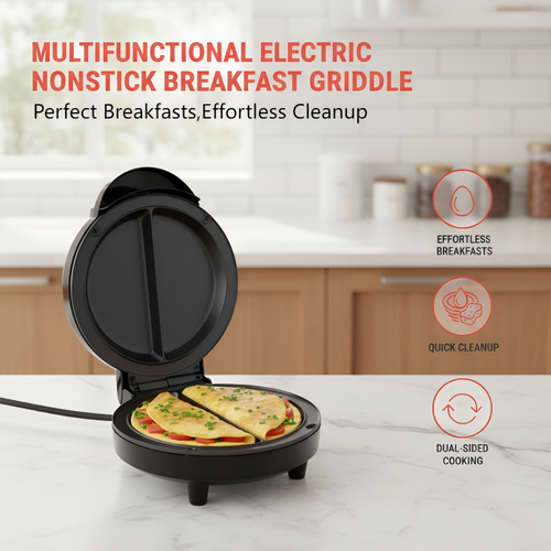 Multifunctional Electric Nonstick Breakfast Griddle