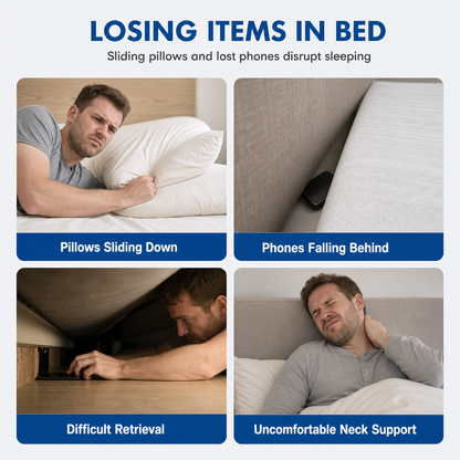 📢📢50% OFF !! ⏰Triangular Headboard Wedge Pillow with Side Pocket