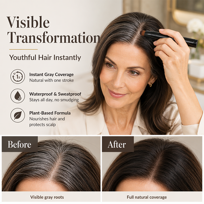 ⏰ Instant Gray Cover Hair Pen – Quick touch-up & natural finish ✨