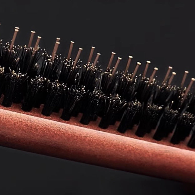 💕Buy 2 Get 1 Free💕Natural Bristle Hair Styling Comb with Wooden Rat-Tail Handle