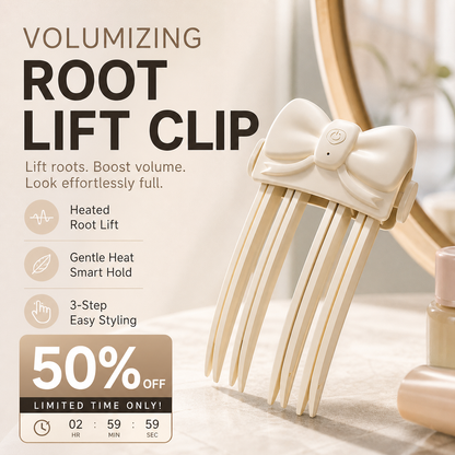 🎉48K+ Sold 💇 Wireless Heated Volumizing Root Lift Clip, Portable Travel Hair Styling Tool for Flat Fine Hair